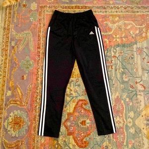 Black Adidas track pants. Girls XL.